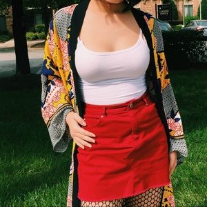 Forever 21 Floral Yellow Kimono